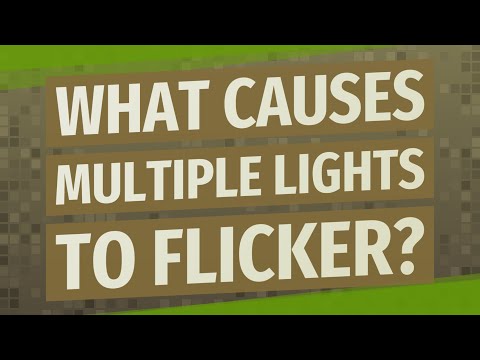 What causes multiple lights to flicker?