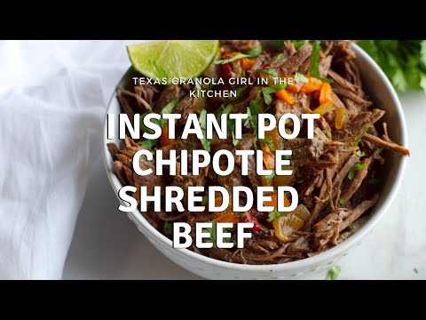 Instant Pot Chipotle Shredded Beef - Keto, Low Carb