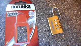 Brinks combo lock review