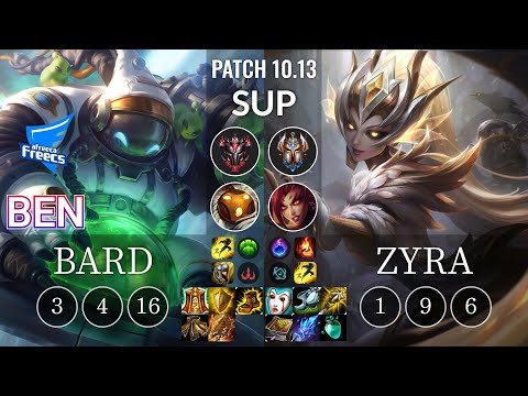 AF Ben Bard vs Zyra Sup - KR Patch 10.13