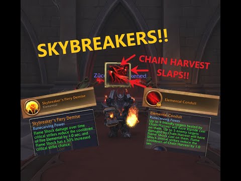 SKYBREAKERS ENHANCE SLAPS!! | +16 Sanguine Depths! | 25 second CHAIN HARVEST CD??