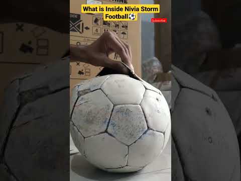 What is inside Nivia Storm Football 🤔 #viralshorts #football #experiment