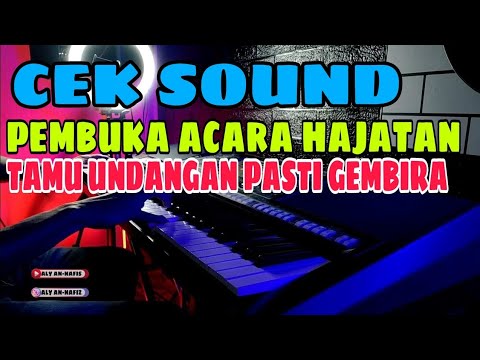 Cek sound dangdut Electone - Bikin tamu undangan gembira