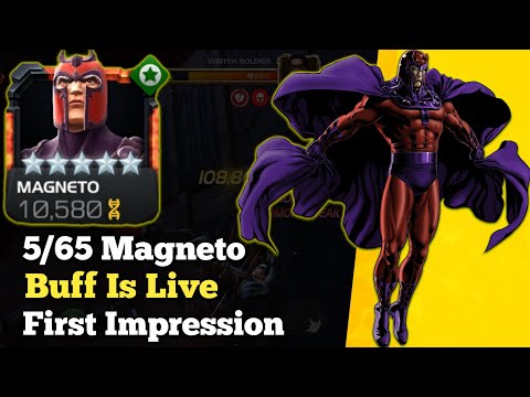 Magneto Buff Is Live!!! | 5/65 Magneto Gameplay! | Marvel Contest Of Champions