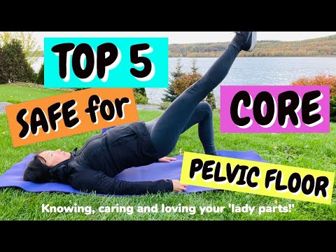 5 TOP BEST CORE and SAFE for PELVIC FLOOR  exercises #core #abs #prolapse