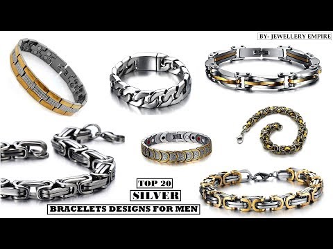 Top 20 latest pure silver bracelet designs for mens