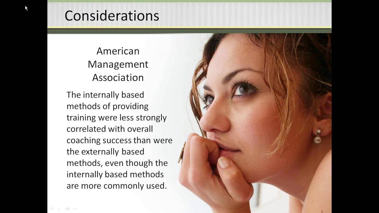 Working with Internal and External Coaches