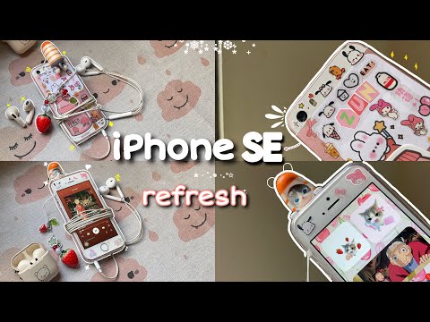 iPhone SE (2016) ♡ Refresh in 2025 🍓 Decorating case + customize | aesthetic vlog💖