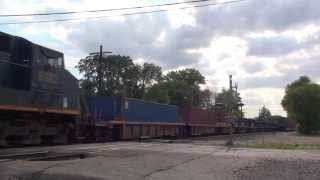 preview picture of video 'CSX Q167 and Q136 at Fostoria'