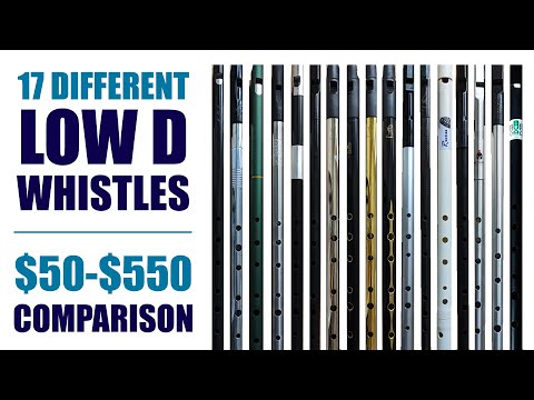 ALL MY LOW D WHISTLES - SIDE BY SIDE COMPARISON