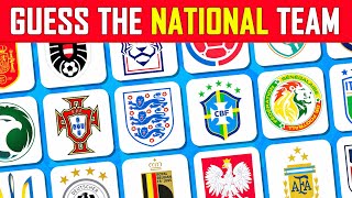 GUESS THE NATIONAL TEAM BY THEIR LOGO 🔥🤔 | FOOTBALL QUIZ 2024