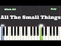 Blink 182 All The Small Things Piano Tutorial Slow Easy