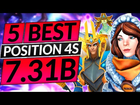 Top 5 BEST Position 4 Heroes of the NEW 7.31B PATCH - BROKEN SUPPORTS - Dota 2 Guide