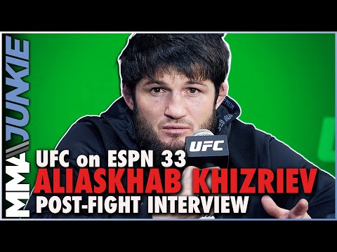 Aliaskhab Khizriev says 'there's a new king' after debut win | UFC on ESPN 33