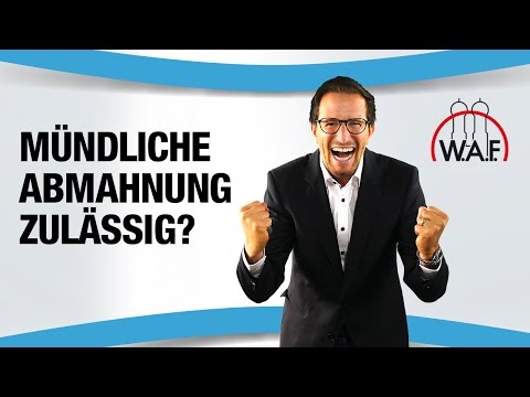 Ist eine mündliche Abmahnung überhaupt zulässig? | Betriebsrat Video