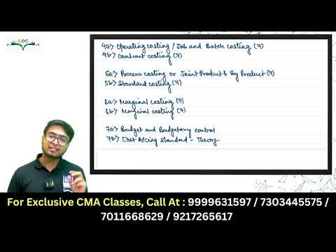Introduction to Cost Accounting Demo 2 By CA Satish Jalan