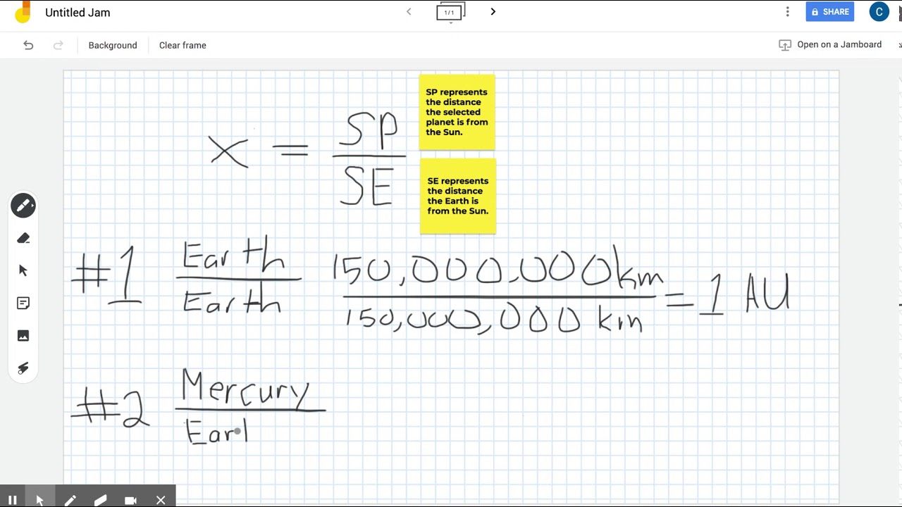 Calculating planet AU