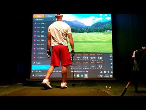 350 yard drive at Golfinity on tracman!