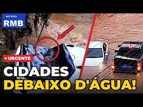 RUAS VIRARAM RIOS — Chuva Recorde Arrasta Carro e Deixa Famílias Fora de Casa Veja Onde