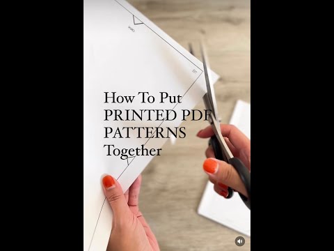 🤍How I Put Printed PDF Patterns Together🤍