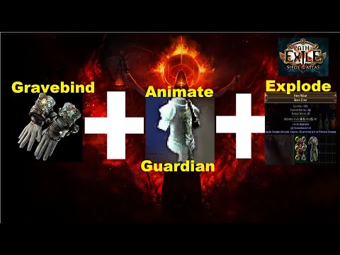 Gravebind + Explode Body + Animate Guardian is INSANE | Archnemesis Siege of the Atlas | 959
