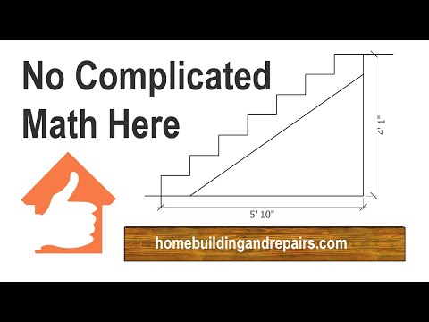 How To Calculate Stair Stringer Lengths By Using Scaled Measurements - Simple And Easy To Understand