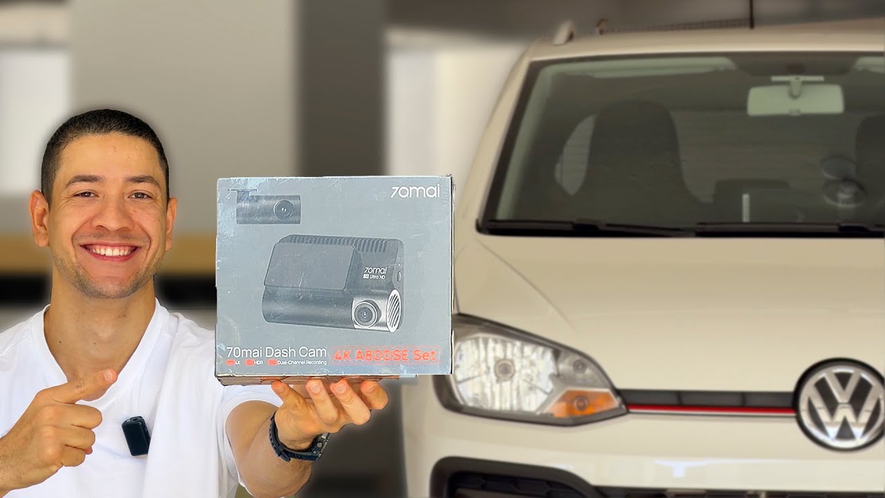 INSTALEI UMA CÂMERA DE SEGURANÇA NO MEU CARRO QUE FILMA EM 4k - 70Mai A800SE-1