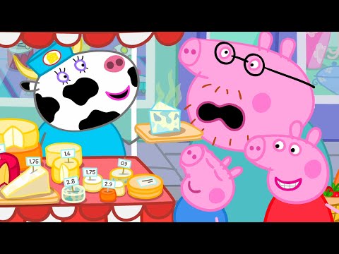Capa de O mercado malcheiroso | Peppa Pig Portuguese Brazil Episódios completos