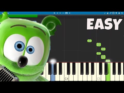 The Gummy Bear Song - EASY Piano Tutorial
