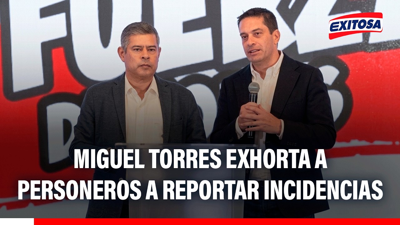 🔴🔵 Miguel torres exhorta a personeros de FP a reportar incidencias durante el conteo de votos