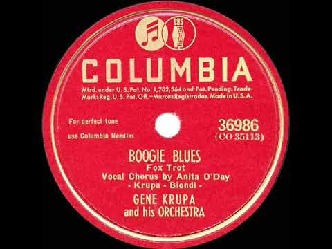 1946 HITS ARCHIVE: Boogie Blues - Gene Krupa (Anita O’Day, vocal)