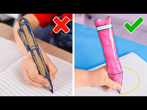 TOO COOL FOR SCHOOL ✨ I MADE MY OWN SCHOOL SUPPLIES ✏️ 🌈