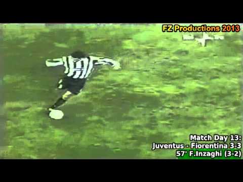 Serie A 2000-2001, day 13 Juventus - Fiorentina 3-3 (F.Inzaghi 2nd goal)