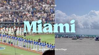 (vlog)ほぼWBC記録⚾️あったかくてまた行きたいマイアミ4日間🏝️☀️|4 Days in Miami with WBC, Key West and Warm Days