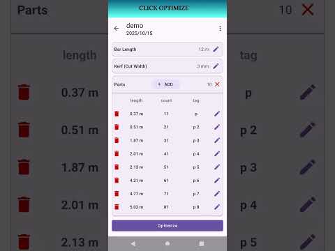 Bar Cutting Optimizer video thumbnail