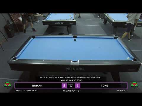 ROMAN vs TONG - SNOOK-D - TABLE 10 | EvoSports