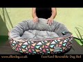 Reversible Summer Winter Dog Bed