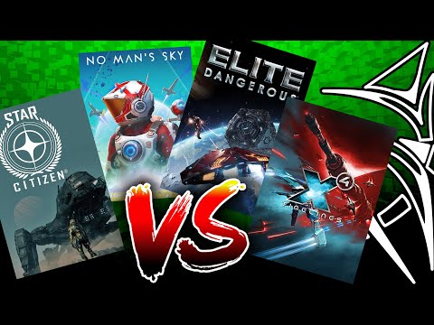 Star Citizen VS Elite Dangerous VS  No Man's Sky VS X4 Foundations (2024/2025)