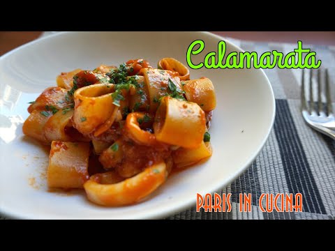 Calamarata ricetta classica napoletana (SUB ENG-FRA-ESP-GER)