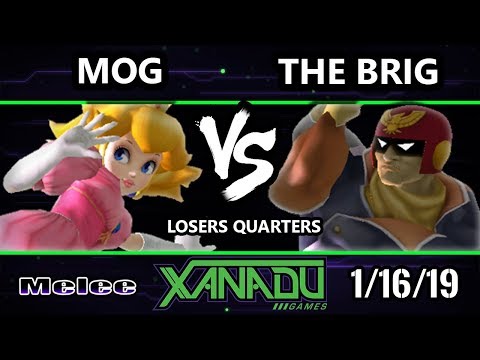 S@X 285 SSBM - MoG (Peach) Vs. The Brig (Captain Falcon)  - Smash Melee Losers Quarters