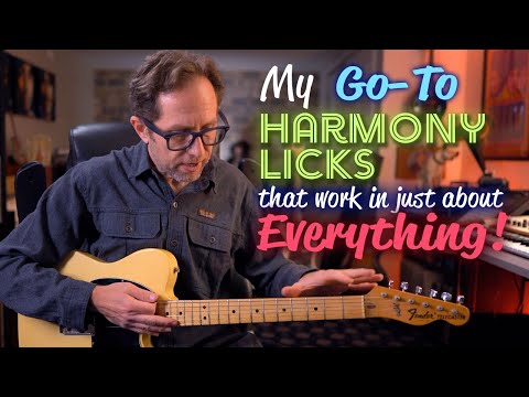 My Go-To Harmony licks that I use in just about EVERYTHING! - Guitar Lesson - ML124