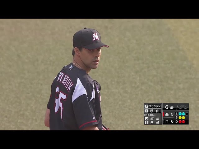 【6回表】好リリーフ!! マリーンズ・ブランドンが被安打0の好投を見せる!! 2019/6/1 M-L