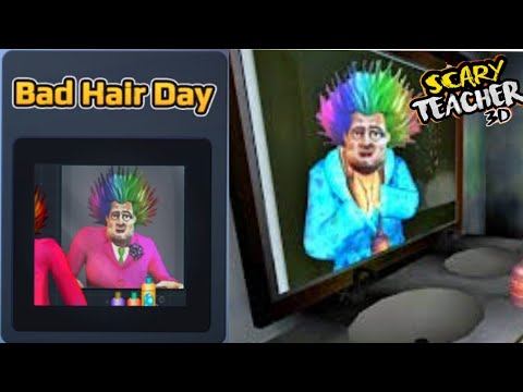 Scary Teacher 3D Bad Hair Day | Gameplay Walkthrough (iOS Android) | Memberi Pengeras Rambut