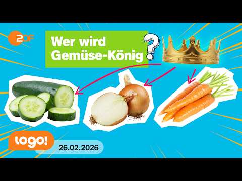Rekord-Ernte 2025: Welches Gemüse landet auf Platz 1? | logo!-Nachrichten vom 26.02.26