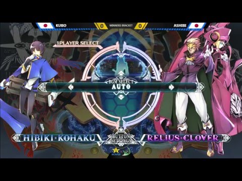 BBCF @ KSB2016 - Kami Kazi (Naoto) vs Souji (Arakune); Kubo (Hibiki) vs Ashibi (Relius)