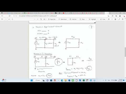 EL219: LTspice XVII; Series II; Thevenin's Theorem.(Thai)