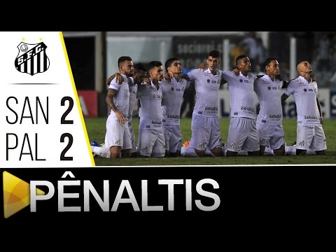 Santos 2 (3) x (2) 2 Palmeiras | PÊNALTIS | Paulistão (24/04/16)