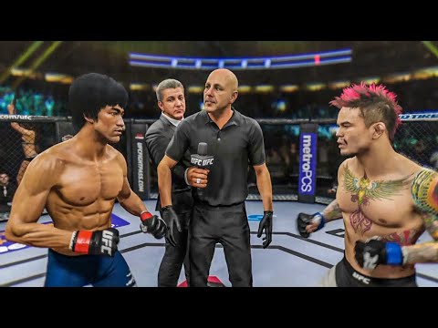 BRUCE LEE VS SCOTT JORGENSEN *WARLOCK*😱💯| UFC 2 BRUTAL FIGHT | UFC 2 K1 RULES | UFC 2 2022 | UFC 2