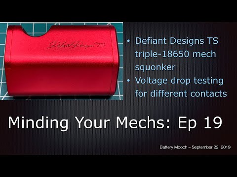 Minding Your Mechs Ep019 - Defiant Designs TS voltage drops for different contacts