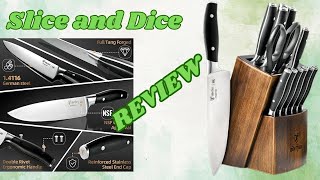 2 CENT Tuesday - REVIEW of ODERFUN 15 Pcs 1.4116 German Steel Kitchen Knife Set,